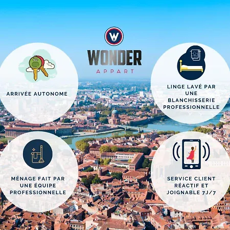Wonder Appart' -a1- Parking Gratuit Apartamento